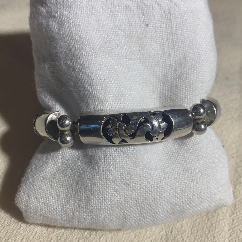 Vintage Handmade Mexican Sterling Silver Bracelet